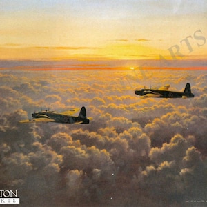 Aviation Art Print -  Evening Departure by Gerald Coulson.