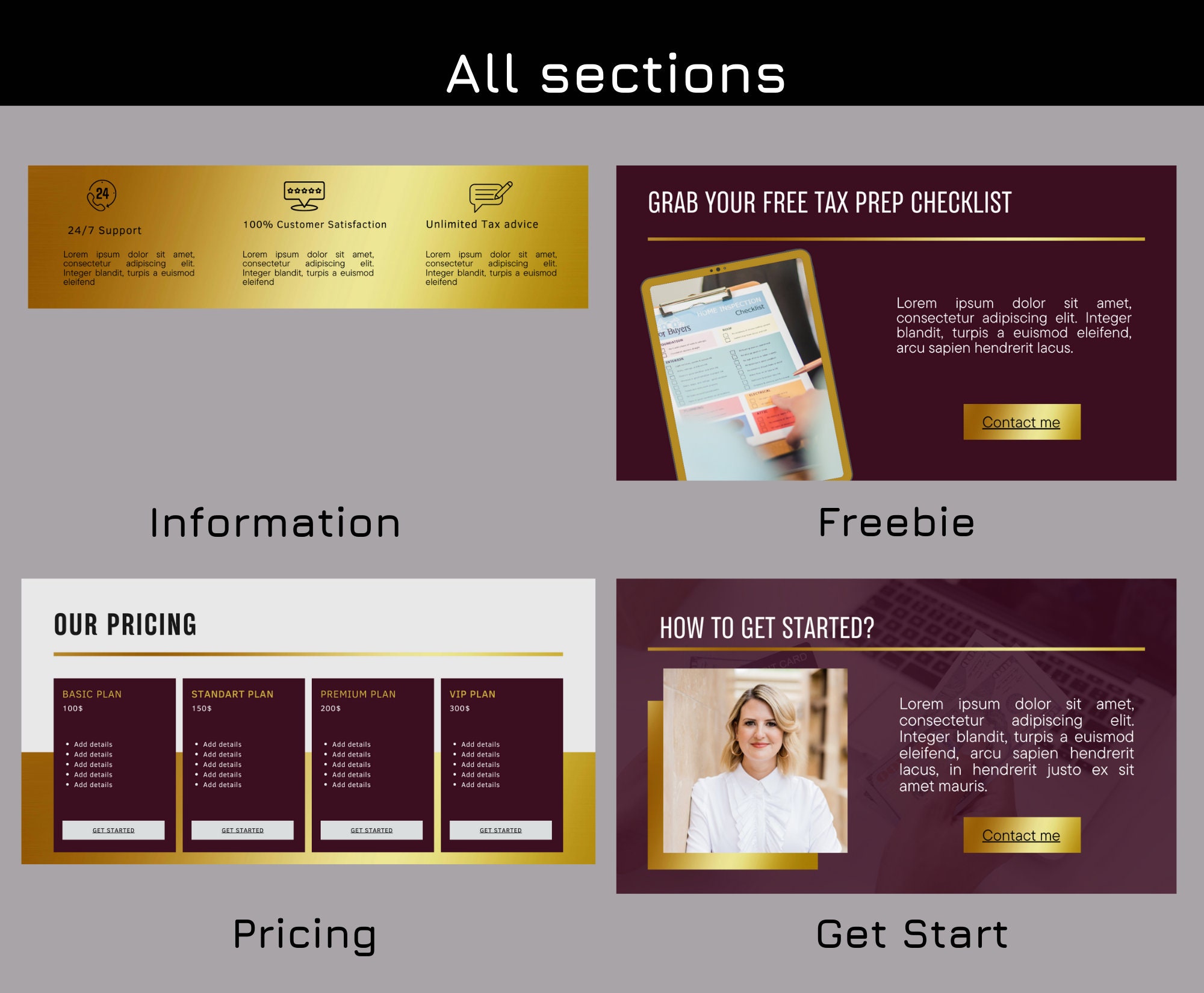 Tax Prep Website Tax Prep Landing Page Tax Preparer Website