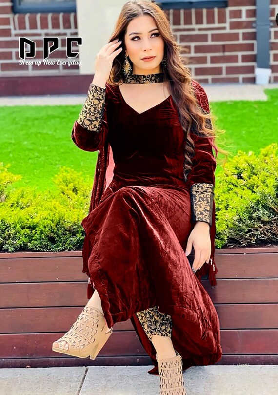 Beautiful print pakistani palazzo dress. | Latest pakistani dresses, New  pakistani dresses, New designer dresses