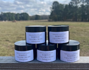 Honey and Vanilla Whipped Tallow Cream