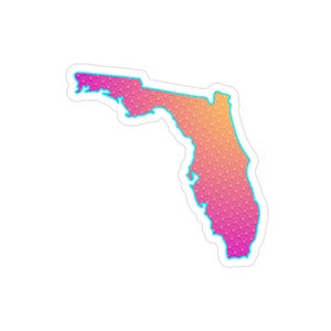 Adesivo Florida / Adesivi trasparenti per esterni / Fustellati / 1 pz
