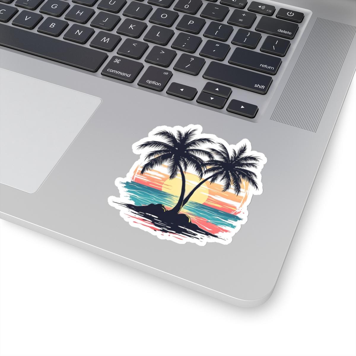 Tropical Palm Trees Vinyl Sticker – Beach Sunset Decal - Etsy