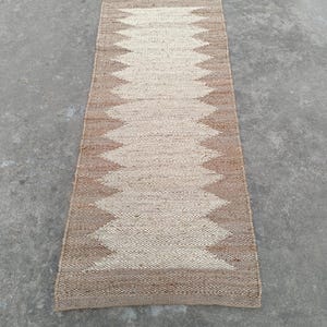 2x6,2x20 Handmade Tufted Hemp Jute Runner, Hand loom Hemp Area Rug ,Hallway Decor Hemp Rug Stair Boho runner, Custom Size Rug