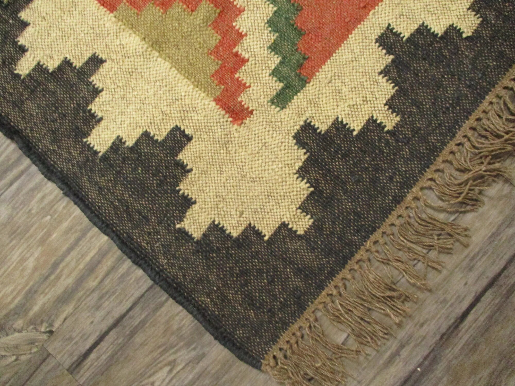 4x6 , 5x8 , 6x9 , 8x10, 9x12 Ft Kilim Rug, Handwoven, Wool and Jute Rug