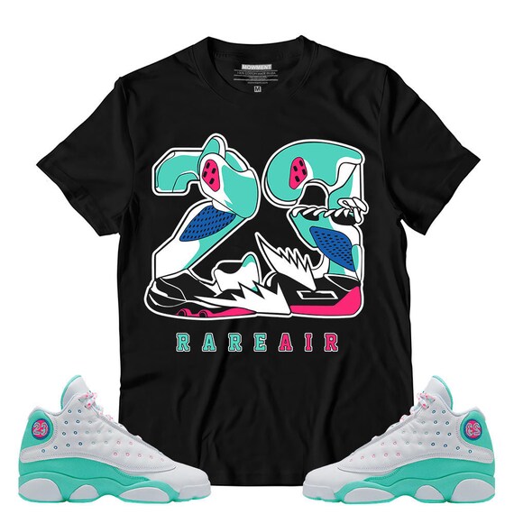 Shirt to Match Jordan 13 GS Aurora Green 23 Rare Air - Etsy
