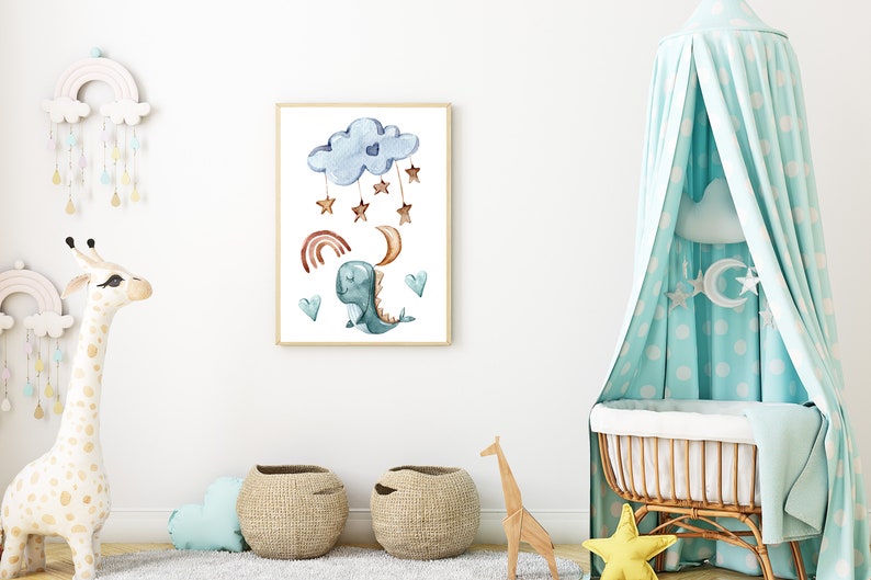 Watercolor Nursery Wall Art Watercolor Nursery Printable Etsy