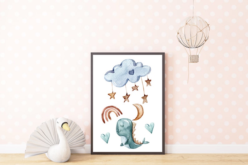 Watercolor Nursery Wall Art Watercolor Nursery Printable Etsy