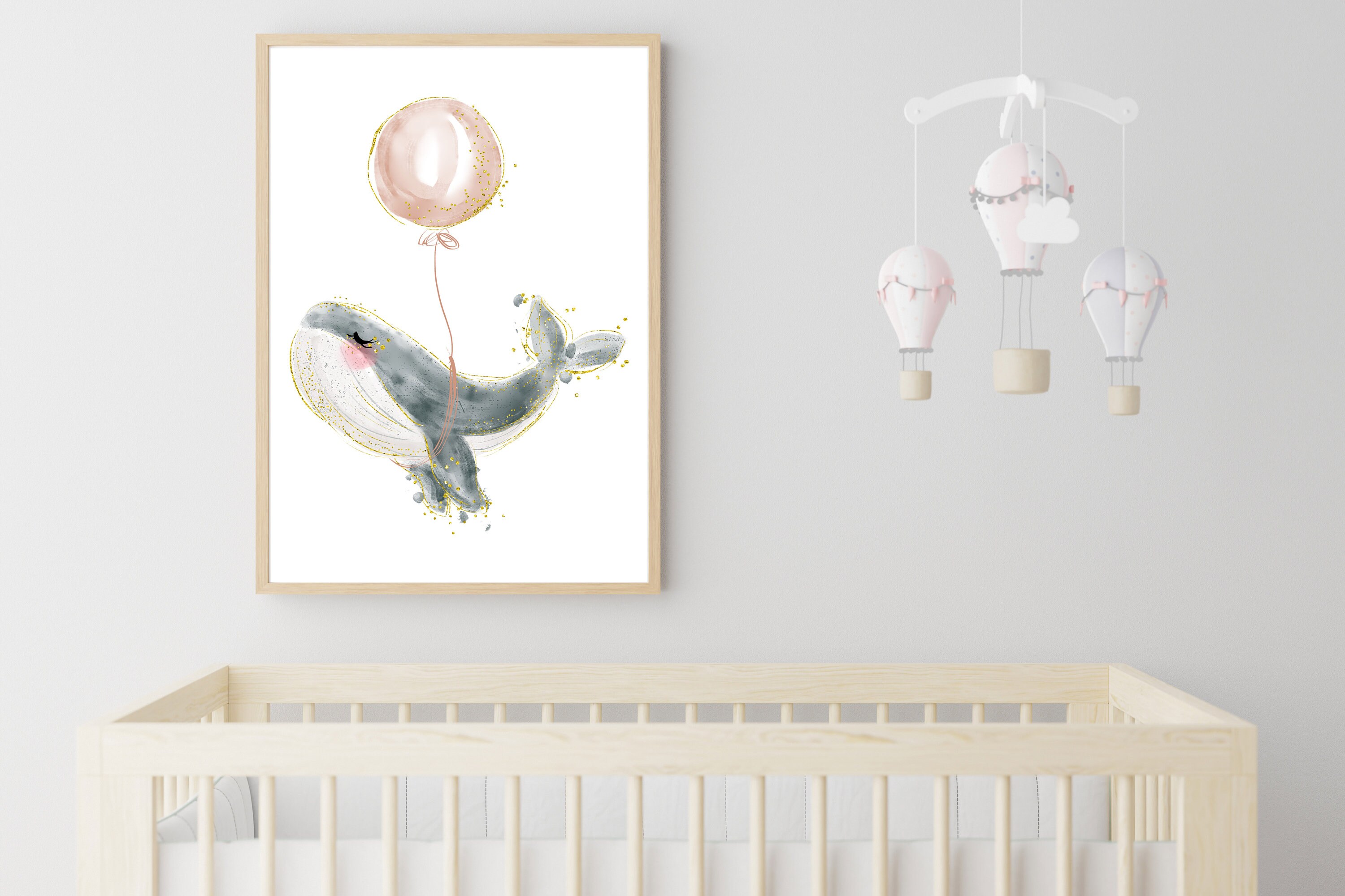 Cute Whale Nursery Wall Art Nursery Wall Art Whale Nursery Etsy