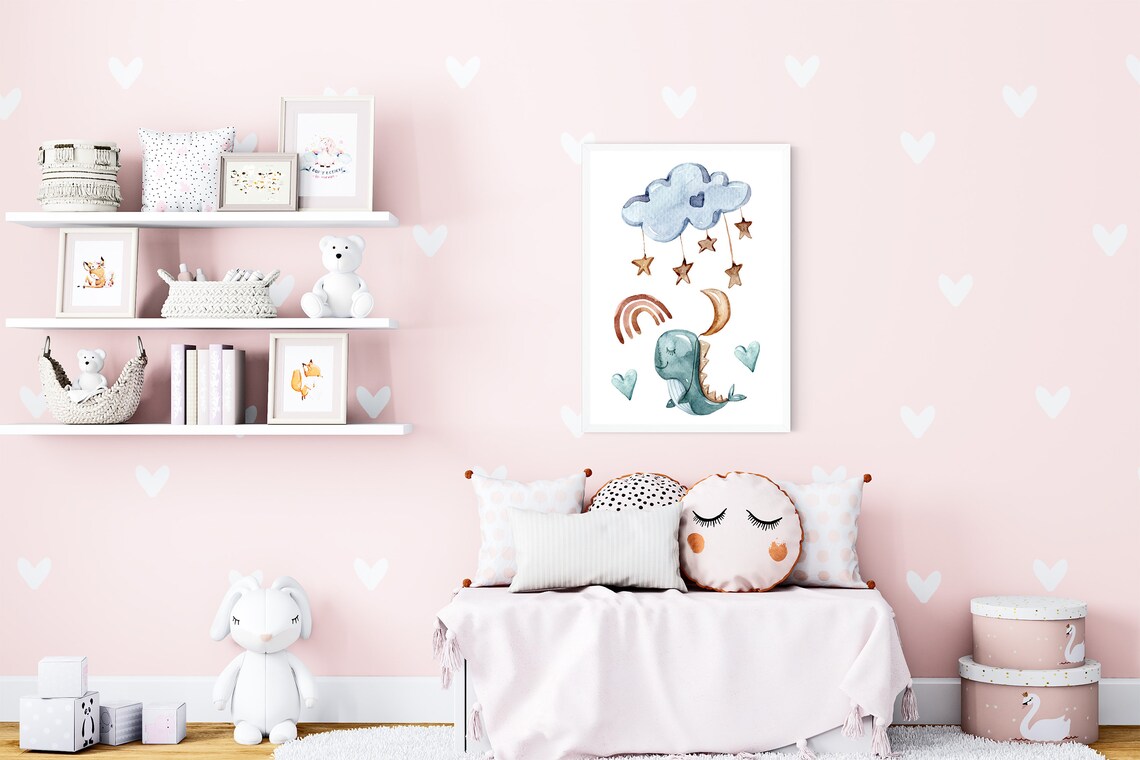 Watercolor Nursery Wall Art Watercolor Nursery Printable - Etsy