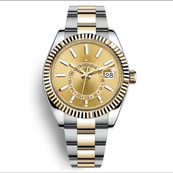 Silver/gold diving watch