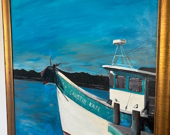 29x36 Shrimp Boat acrylic on canvas