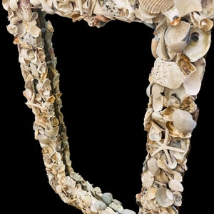 Custom Shell frame mirror, hanging; 24x36
