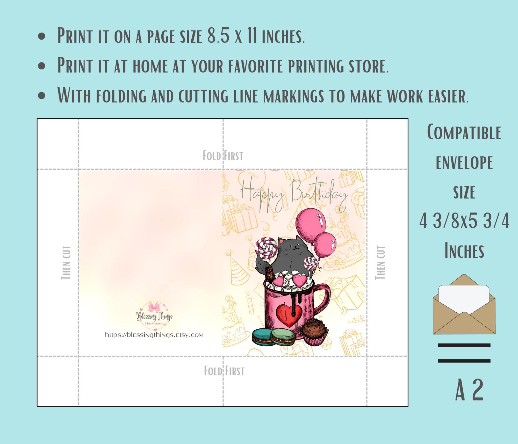 Cat Lovers Birthday Card - JG Illustrations - View #7