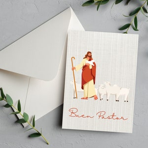 Good Shepherd Card: Spanish &#39;Buen Pastor&#39; Design (PDF)