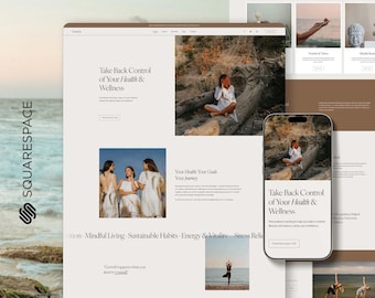 Squarespace 7.1 Vorlage | Coach, Therapeut & Wellness | Modernes Website Design mit Blog