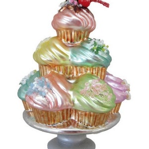 Tiered Cupcake Dessert Ornament