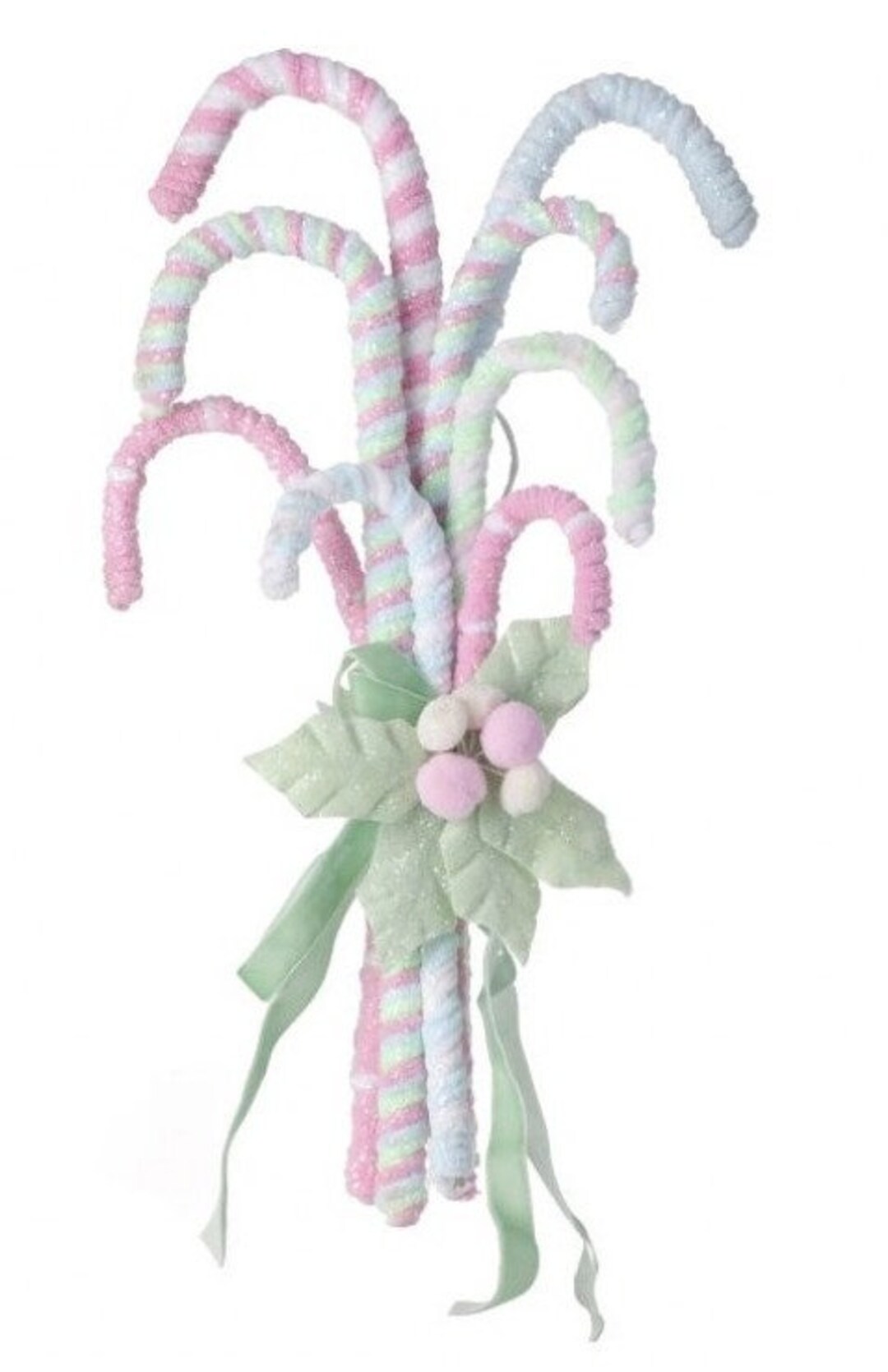Frosted Pastel Candy Cane Bunch Etsy