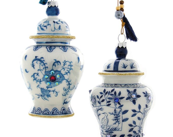 Chinoiserie Ginger Jar Ornaments Etsy