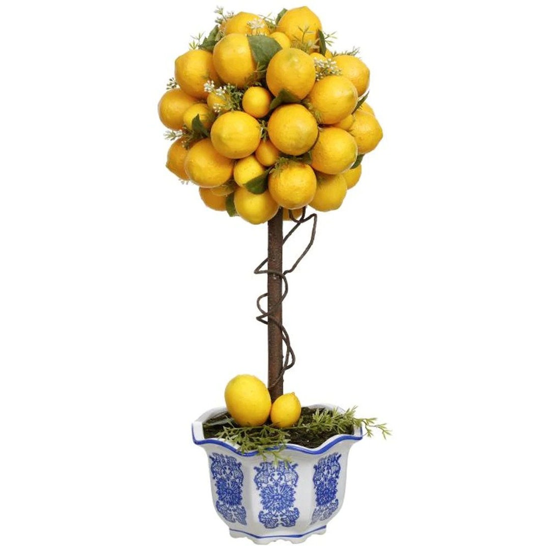 Potted Lemon Topiary 23.5 Etsy