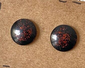 Black with red glitter Eyes for Blythe 14mm
