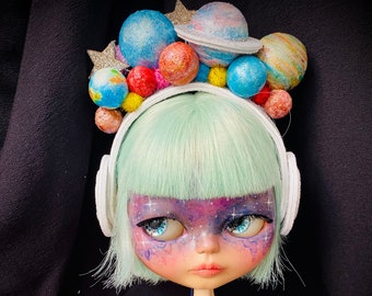 Original Takara Tomy Blythe custom doll Sculpted face "Hoshi" OOAK alien