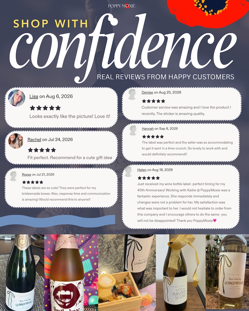 Custom Wine Bottle Label For Engaged Couple Gift for Wedding Anniversary Custom Champagne Bottle Label for Engagement Party Gift image 17