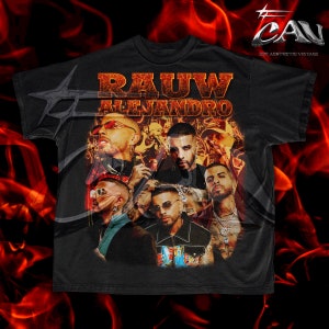 Rauw Alejandro Vintage Bootleg Style T-Shirt | Puerto Rican Reggaeton
