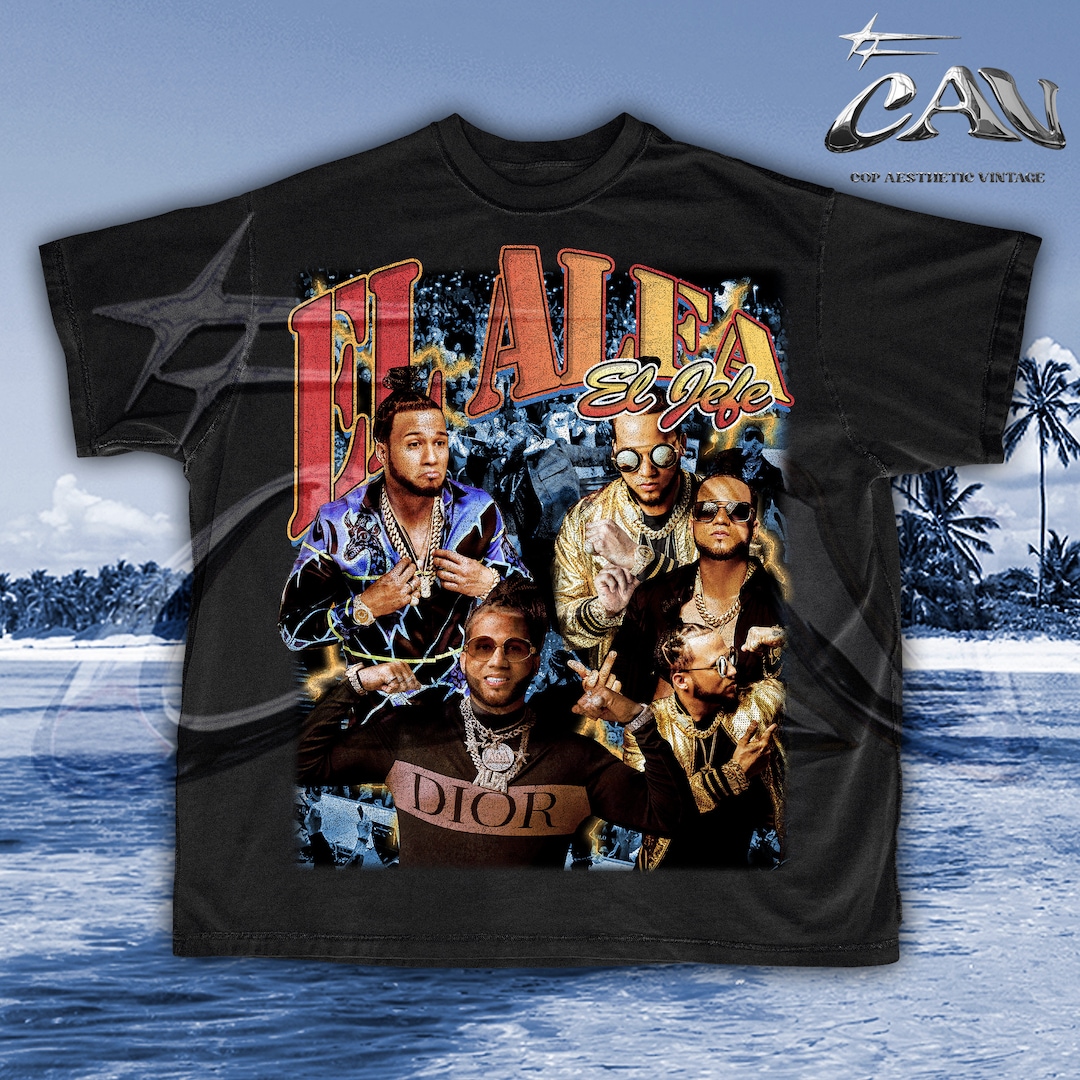 El Alfa El Jefe Vintage Bootleg Style T-shirt | Dominican Dembow