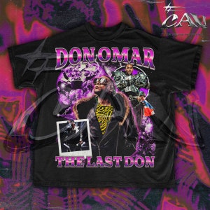 -shirt Don Omar de style bootleg vintage des années 90 | Légende du reggaeton portoricain