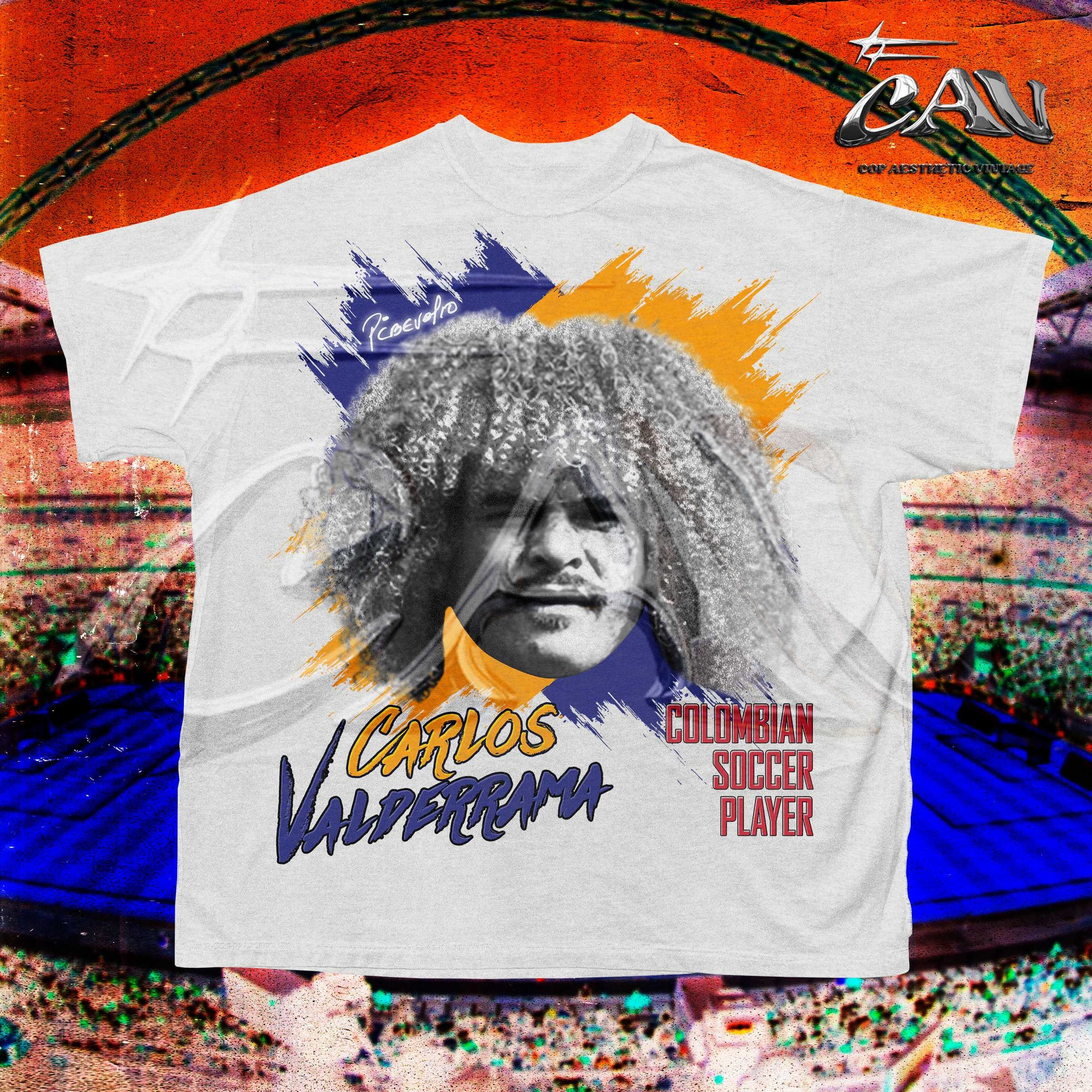 Colombia 1990 Valderrama World Cup Retro Soccer Jersey Classic 