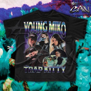 Young Miko Trap Kitty Bootleg Vintage T-Shirt | Puerto Rican Latin Trap Artist