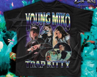 Young Miko Trap Kitty Bootleg Vintage T-Shirt | Puerto Rican Latin Trap Artist