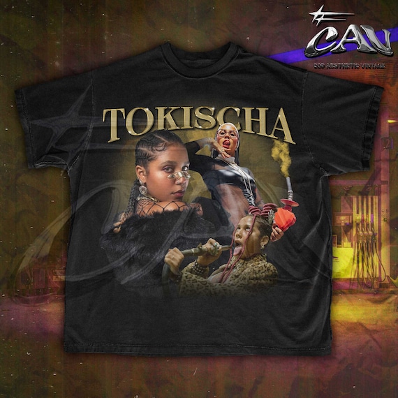 Tokischa Bootleg Hip-hop Vintage Style T-shirt | Dominican Tokischa Bootleg Hip-hop Vintage Style T-shirt | Dominican