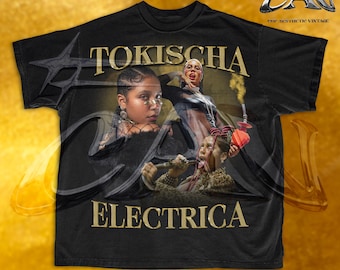 Tokischa &#39;Electrica&#39; Vintage Bootleg Hip-Hop T-Shirt | Dominican rapper