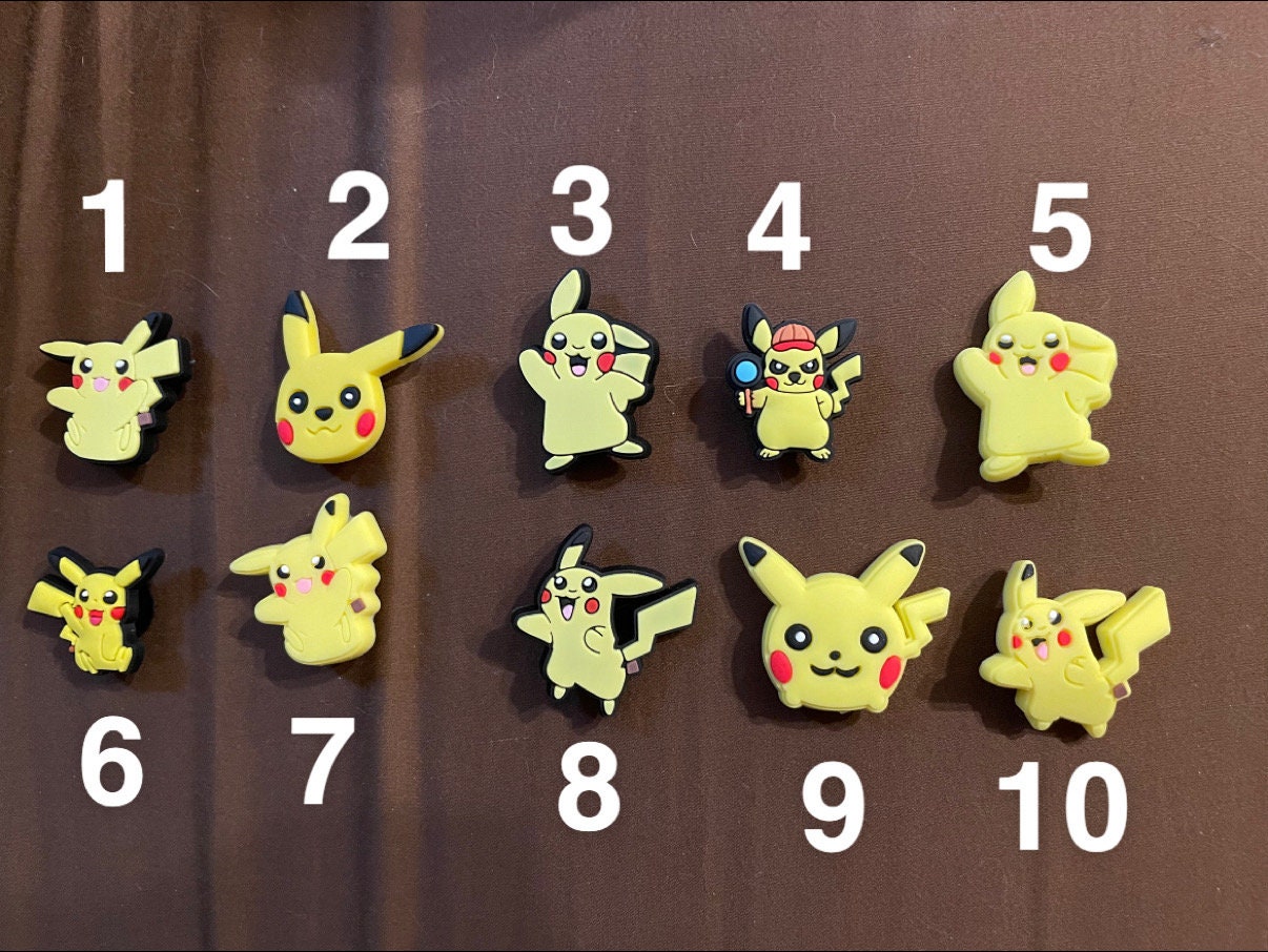 5pc Pokemon Shoe Charms For Crocs Anime Jibbitz Charms Pikachu Charms -  PKM18
