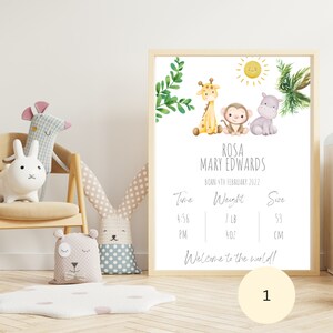 Personalised New Baby Print - Print Only, Birth Details Print, Birth Print, Birth Stats, Nursery Decor, Wall Art, Gift for Parents, mom dad
