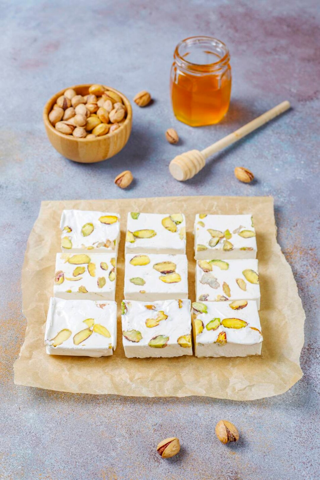 Turkish Halva With Pistachio, Healthy Snack, Traditional Dessert ...