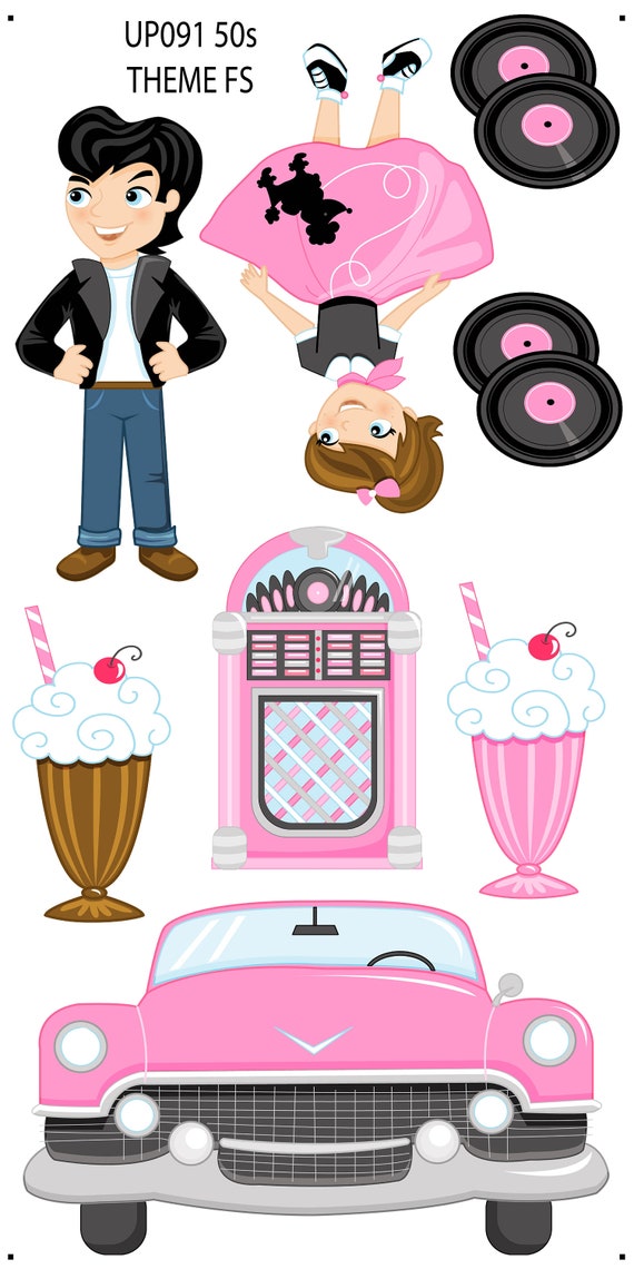 50'S Theme Coroplast Party Props Decorations Chiaras - Etsy