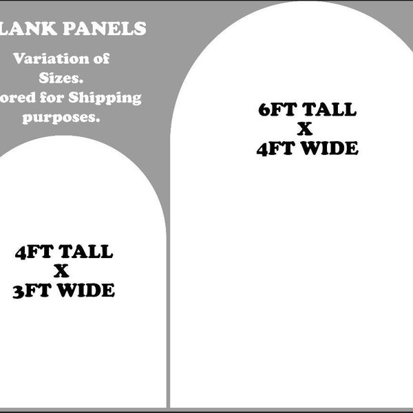 Blank Panels. Coroplast Cutouts. Party Props. Backgrounds. Backdrops. DIY. Scored for Shipping Purposes. Stands or Stakes Not Included.