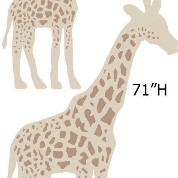 Safari Giraffe Silhouettes Animals Party Props decorations backdrops cutouts signs  (No stands / stakes included)