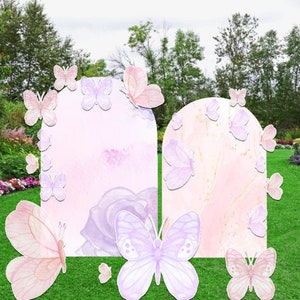 Butterfly Party Props decorations backdrops coroplast cutouts signs centerpieces  Yard cards (No stakes or stands included)