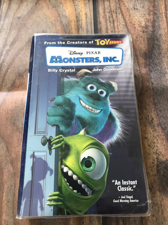Disney Pixars monsters Inc. VHS Movie Tape Etsy UK