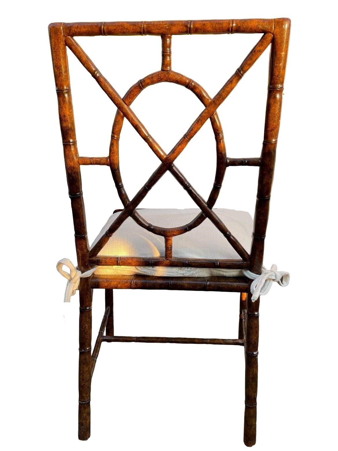 Faux Bamboo Cane Chair Williams Sonoma Home by Hickory Chair Etsy