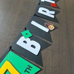 roblox party favor box | set of 5 | party decorations | cake topper image 9