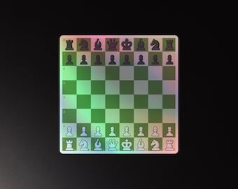 Holographic Chess stickers