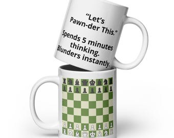 Lets Pawn-der This Chess Mug
