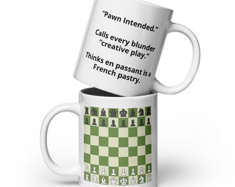 En Passant is a French Pastry Chess Mug