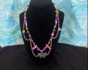 Alisa Silva Butterfly Fairycore Layered Necklace