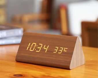 Wooden Digital Alarm Clock For Bedroom Effect Alarm Clock Alarm Clocks For Livingroom