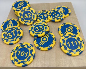 Personalized Vault Number Coin | Pocker Chip Style | Challenge Coin